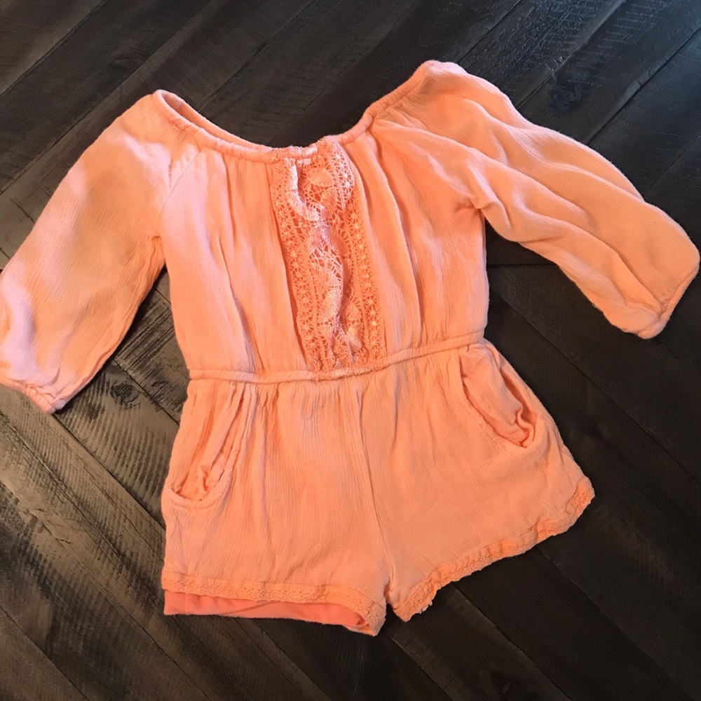 Peach romper
